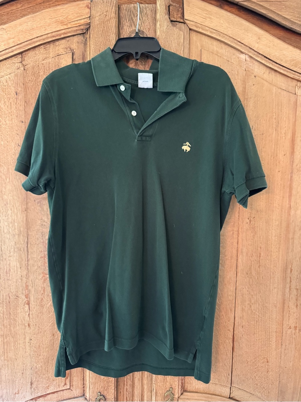 Brooks Brothers Dark Green Polo with Gold Embroidered Logo